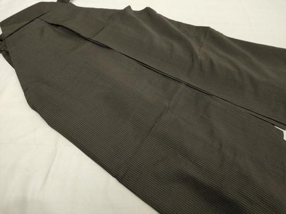 平和屋着物■男性　行灯袴　間道　正絹　逸品　DABF9772cd