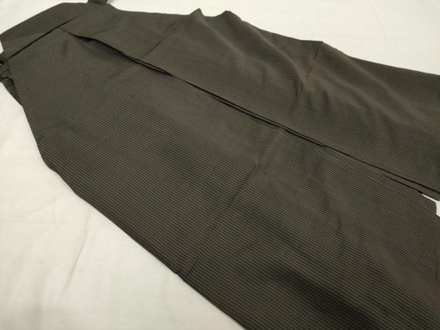 平和屋着物■男性　行灯袴　間道　正絹　逸品　DABF9772cd