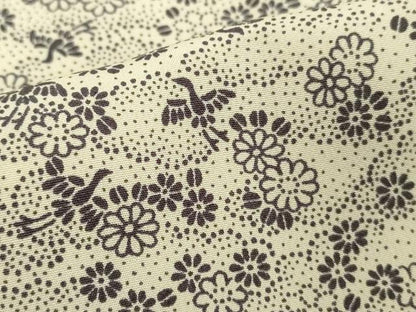 平和屋着物■長襦袢　袷　花鳥文　正絹　逸品　DABF9773cd