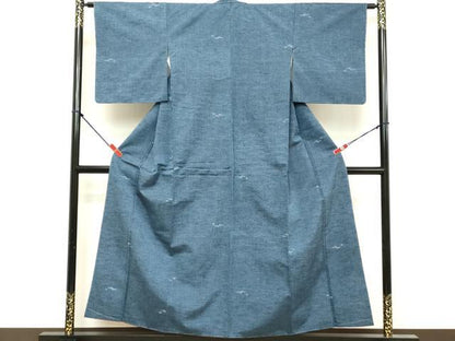 平和屋着物■上質な紬　霞文　正絹　逸品　DABF9775cd