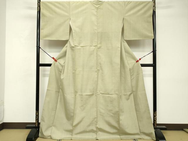 平和屋着物■上質な紬　霞文　ロング丈　正絹　逸品　DABF9782cd