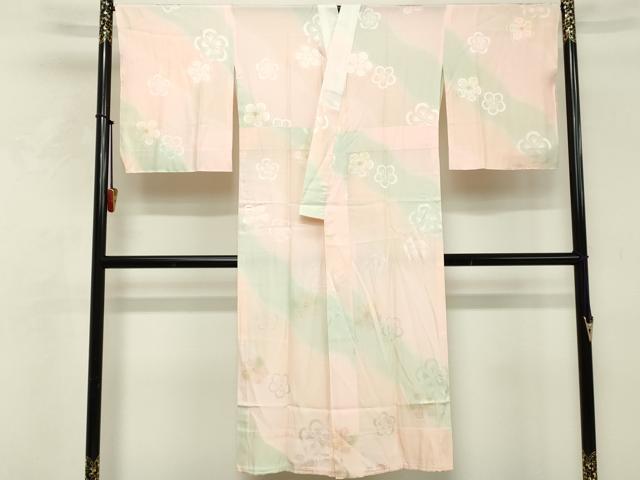 平和屋着物■長襦袢　無双仕立て　舞花文　暈し染め　正絹　逸品　DABF9792cd