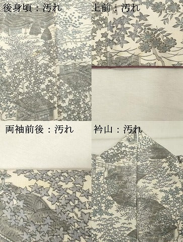 平和屋着物■小紋　風景文　洗える着物　DABF9797cd