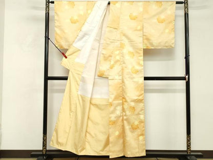 平和屋着物■上質な小紋　草花文　暈し染め　洗える着物　未使用　DABF9799cd