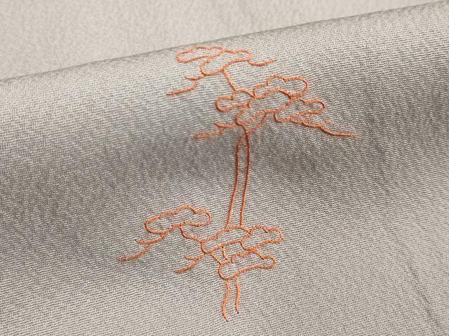 平和屋着物■訪問着　総刺繍　枝松文　正絹　逸品　DABF9802cd