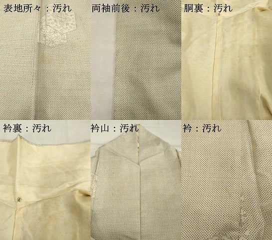 平和屋着物■本場大島紬 白大島 亀甲重ね 正絹 逸品 DABF9815cd