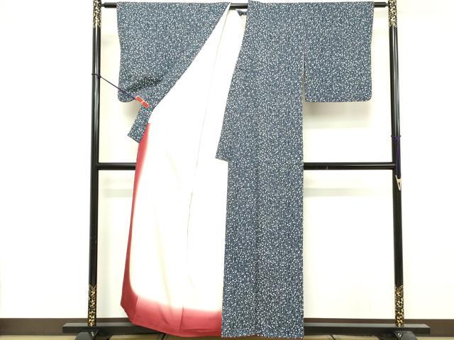 平和屋着物■上質な小紋 小花文 正絹 逸品 DABF9817cd