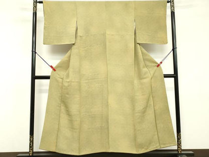 平和屋着物■江戸小紋 鮫小紋柄 草花文 暈し染め 正絹 逸品 DABF9818cd
