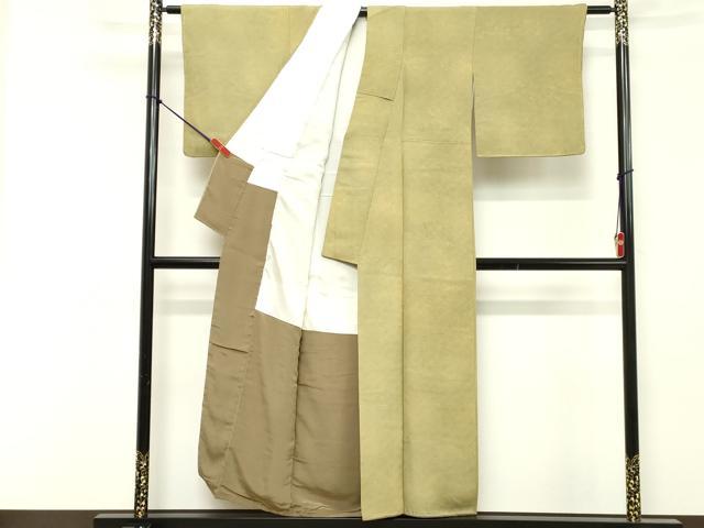 平和屋着物■江戸小紋 鮫小紋柄 草花文 暈し染め 正絹 逸品 DABF9818cd