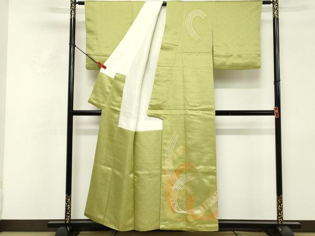 平和屋着物■訪問着 抽象文様 金彩 正絹 逸品 DABF9820cd