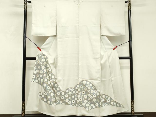平和屋着物■豪華色留袖 駒刺繍 重ね山花文 銀彩 正絹 逸品 DABF9821cd