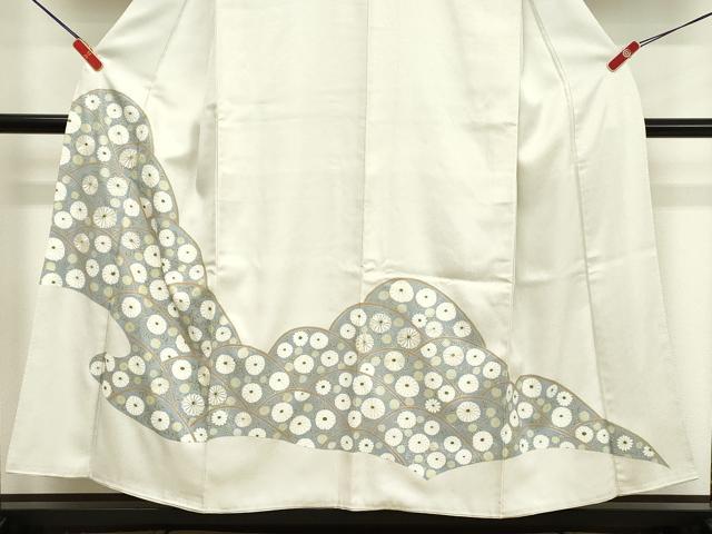 平和屋着物■豪華色留袖 駒刺繍 重ね山花文 銀彩 正絹 逸品 DABF9821cd