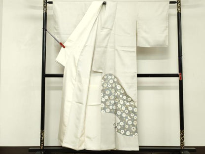平和屋着物■豪華色留袖 駒刺繍 重ね山花文 銀彩 正絹 逸品 DABF9821cd