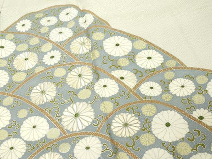 平和屋着物■豪華色留袖 駒刺繍 重ね山花文 銀彩 正絹 逸品 DABF9821cd