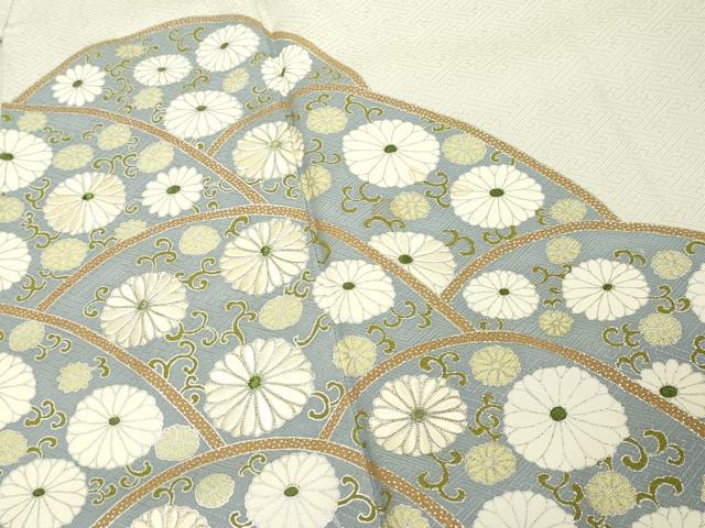 平和屋着物■豪華色留袖 駒刺繍 重ね山花文 銀彩 正絹 逸品 DABF9821cd