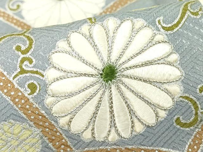 平和屋着物■豪華色留袖 駒刺繍 重ね山花文 銀彩 正絹 逸品 DABF9821cd