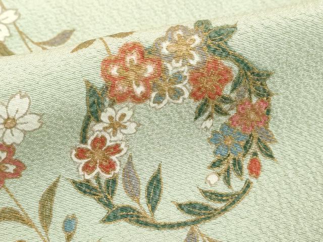 平和屋着物■上質な小紋 花丸文 金彩 正絹 逸品 DABF9833cd