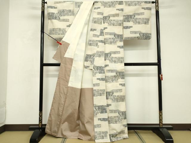 平和屋着物■訪問着 人物文 正絹 逸品 DABF9839cd