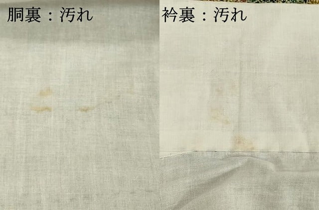 平和屋着物■上質な紬　草花文　正絹　逸品　DABF9840cd