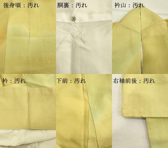 平和屋着物■上質な小紋 流水花文 暈し染め 正絹 逸品 DABF9842cd