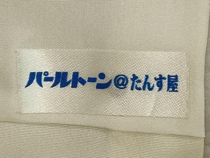 平和屋着物■上質な小紋　花間道　鬼しぼ縮緬　正絹　逸品　DABF9870cd