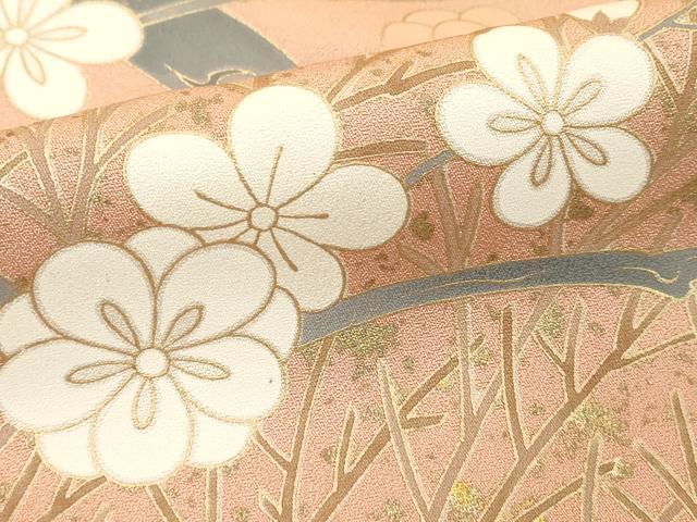 平和屋着物■豪華色留袖　駒刺繍　舞花文　金彩　正絹　逸品　DABF9884cd