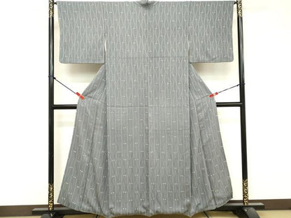 平和屋着物■上質な小紋　絞り　間道　正絹　逸品　DABF9893cd