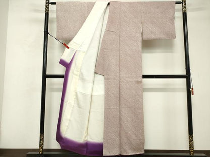 平和屋着物■大変加工の良い総絞り小紋　正絹　逸品　DABF9920cd