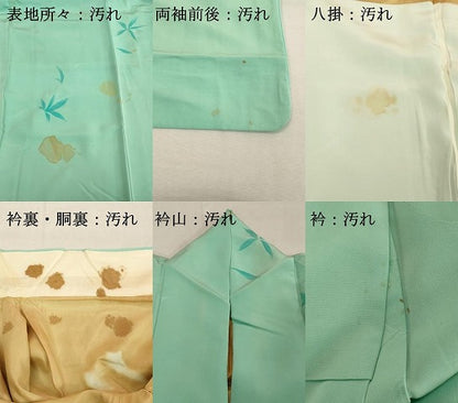 平和屋着物■上質な小紋　地紋起こし　舞花文　正絹　逸品　DABF9927cd