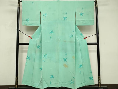 平和屋着物■上質な小紋　地紋起こし　舞花文　正絹　逸品　DABF9927cd
