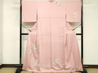 平和屋着物■訪問着　飾花文　正絹　逸品　DABF9944cd
