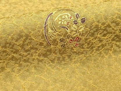 平和屋着物■上質な小紋　花丸文　金彩　正絹　逸品　DABF9946cd