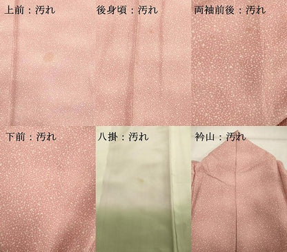 平和屋着物■上質な小紋　霞文　暈し染め　正絹　逸品　DABF9970cd