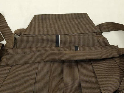平和屋着物●男性　行灯袴　横段文　正絹　逸品　DABF9992cd