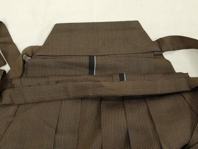 平和屋着物●男性　行灯袴　横段文　正絹　逸品　DABF9992cd