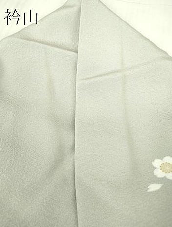 平和屋着物▽訪問着　単衣　舞桜文　暈し染め　金彩　正絹　逸品　DABG0002az