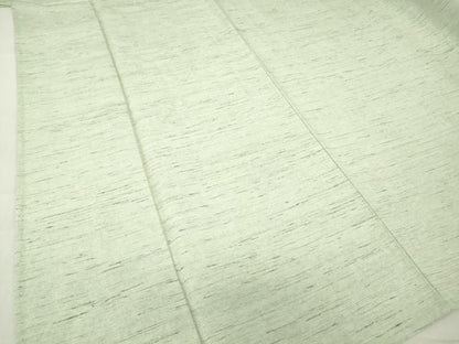 平和屋着物▽上質な紬　単衣　霞文　銀通し地　正絹　逸品　DABG0004az