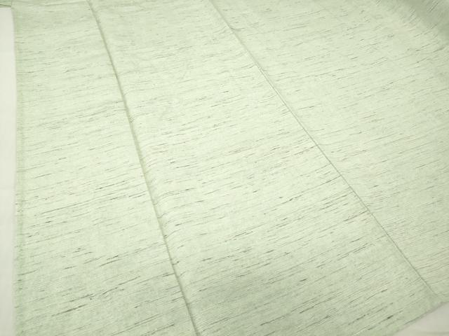 平和屋着物▽上質な紬　単衣　霞文　銀通し地　正絹　逸品　DABG0004az