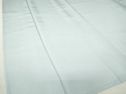 平和屋着物▽上質な色無地　単衣　霞地紋　藍白色　正絹　逸品　未使用　DABG0011az