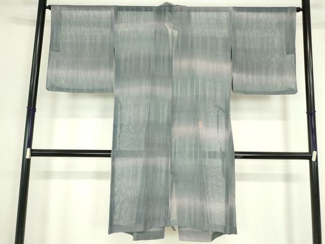 平和屋着物▽道中着　スリーシーズン　春夏秋　塵除け　霞文　正絹　逸品　DABG0020az