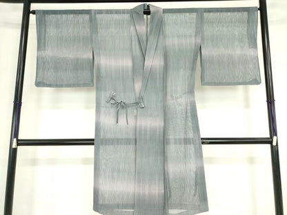 平和屋着物▽道中着　スリーシーズン　春夏秋　塵除け　霞文　正絹　逸品　DABG0020az