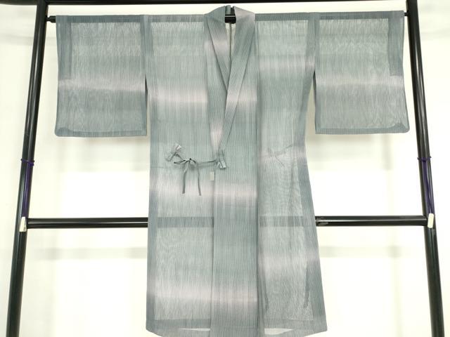 平和屋着物▽道中着　スリーシーズン　春夏秋　塵除け　霞文　正絹　逸品　DABG0020az