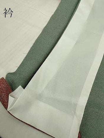 平和屋着物▽江戸小紋　単衣　箔散らし扇面文　両面染め　洗える着物　DABG0032az