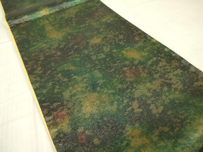 平和屋着物▼西陣　全通柄袋帯　霞文　引箔　証紙付き　正絹　逸品　未使用　DABG0116az