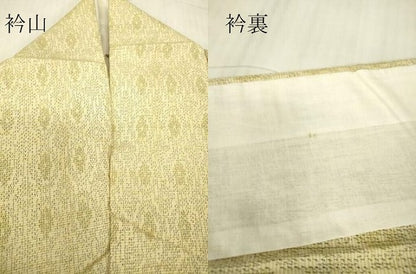 平和屋着物▽上質な紬　単衣　菱文　正絹　逸品　DABG0232az