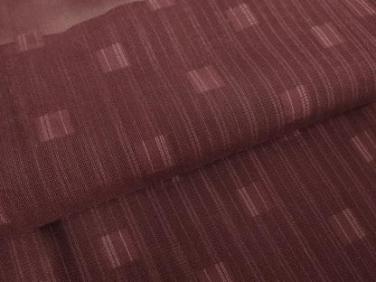 平和屋着物▽道行コート　スリーシーズン　春夏秋　塵除け　紗　変わり格子　ロング丈　正絹　逸品DABG0238az