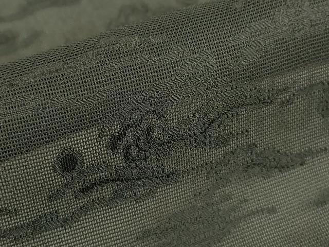 平和屋着物▽道行コート　スリーシーズン　春夏秋　塵除け　雲霞文　黒地　正絹　逸品　DABG0250az