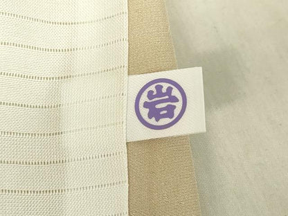 平和屋着物▽訪問着　単衣　駒刺繍　蔓帯花文　金彩　正絹　逸品　DABG0397az