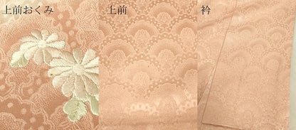 平和屋着物▽訪問着　単衣　刺繍　花車文　暈し染め　正絹　逸品　DABG0399az