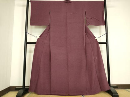 平和屋着物▽中村喬　江戸小紋　単衣　陶器文　小田急百貨店扱い　正絹　逸品　DABG0410az